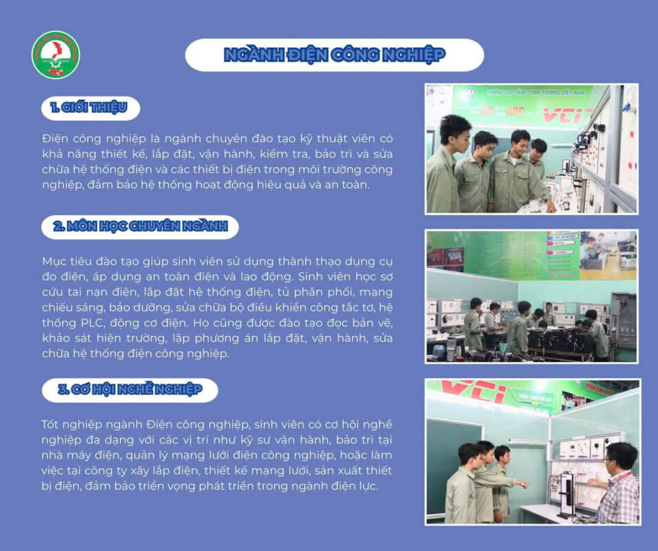 ngành điện tuyển sinh vci