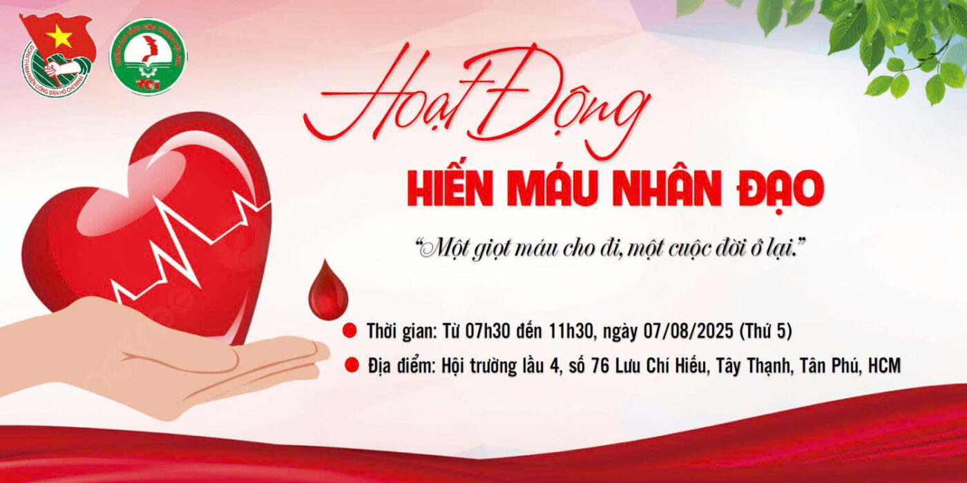 hiến máu nhân đạo tại vci